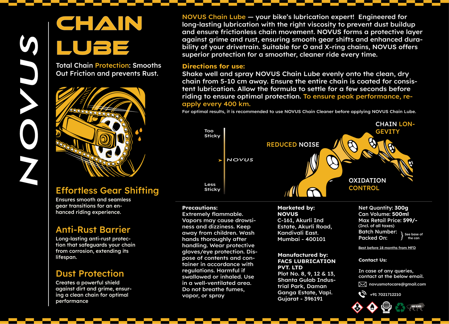 Chain Clean + Chain Lube - (500mL + 500mL)