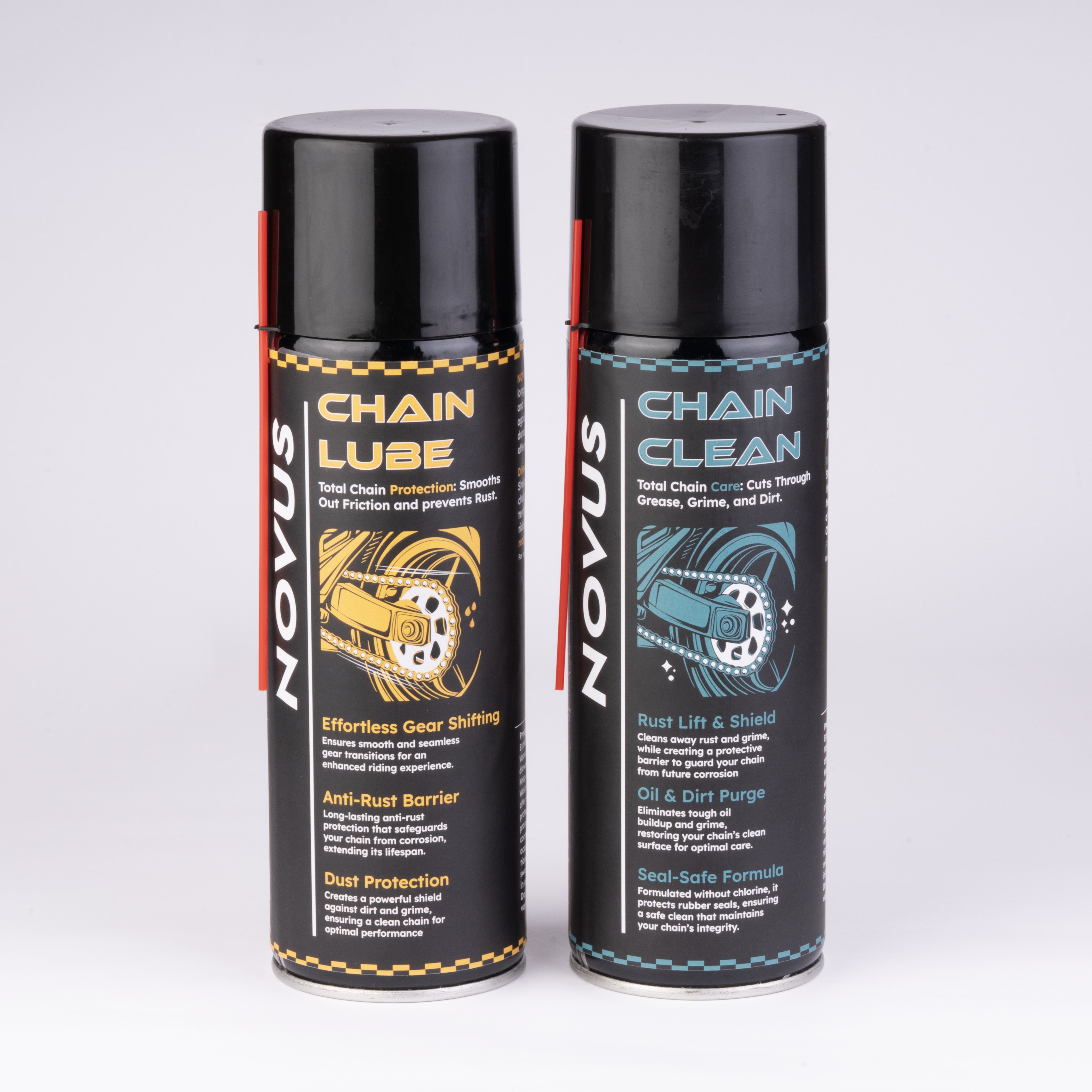 MotorBike Chain Cleaner & Lube 500ML | Premium chain lubricant – Novus