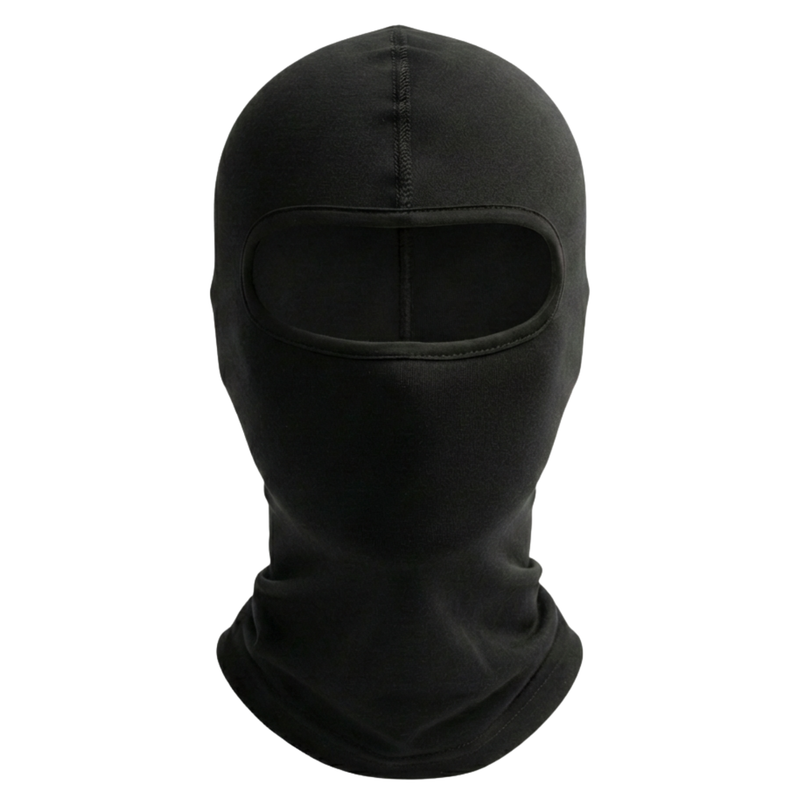 Black balaclava on a white background